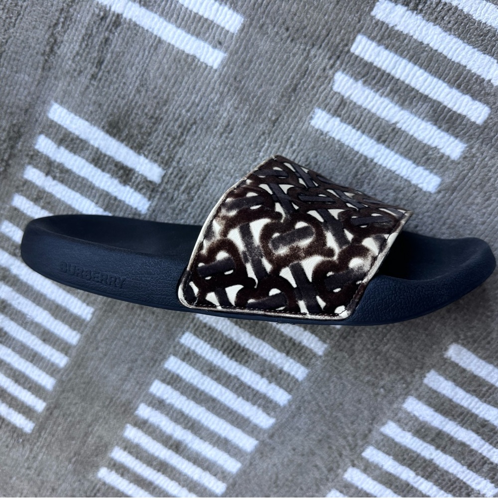 Burberry Vintage Check Slides + Box - Picture 3 of 7